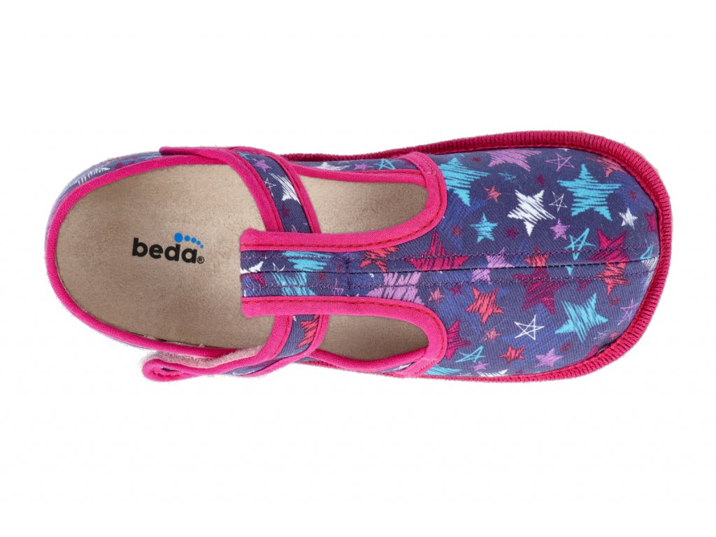 Barefoot bačkorky BEDA stars BF 060010/W/02 zúžené/slim